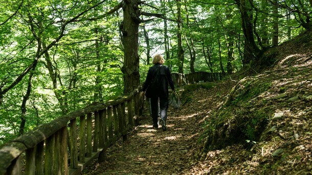 Hiking on the Pierian Mountains, the birthplace of the Muses